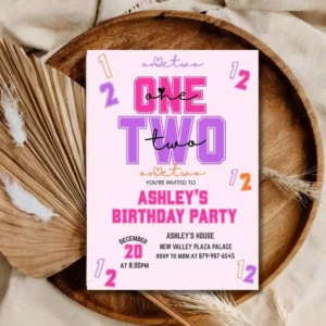 Kids 2nd Birthday Party Invitation, 2nd Birthday Girls And Boys Party Ideas