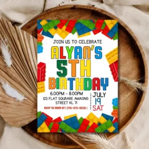 Building Blocks Invitation