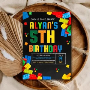 Building Blocks Invitation