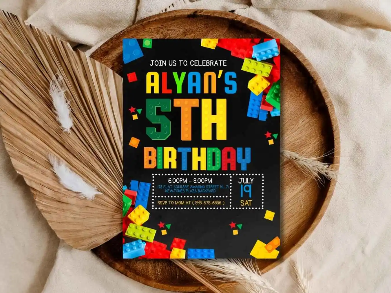 Building Blocks Invitation