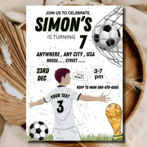 Soccer Birthday Party | Soccer Birthday Invitations