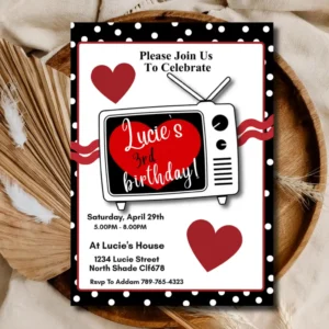 I love Lucy Party Invite. Lucy Party. 50's tv show theme