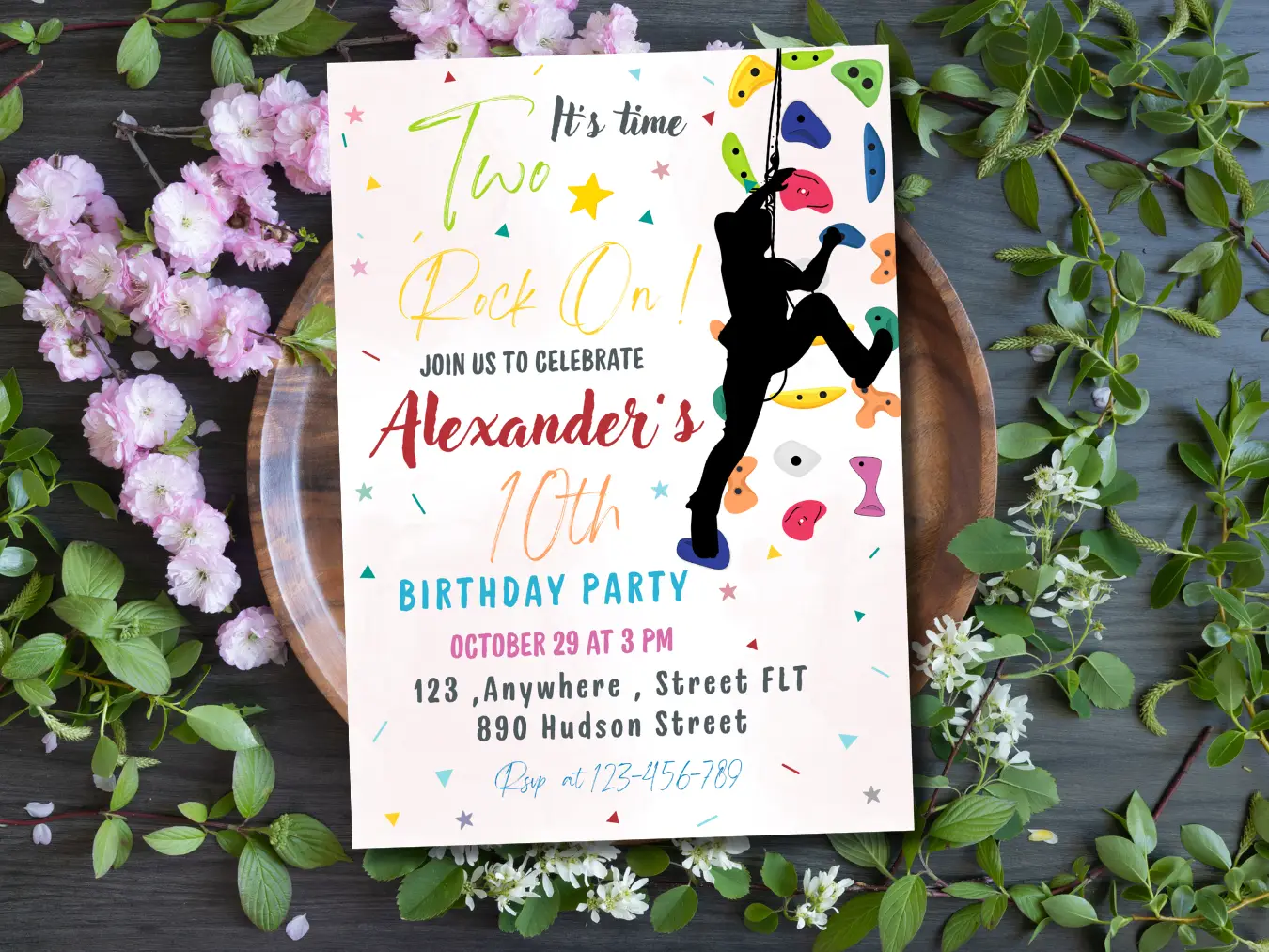 Kids Rock Climbing Birthday Invite | Indoor Climbing Adventure Party - Image 4